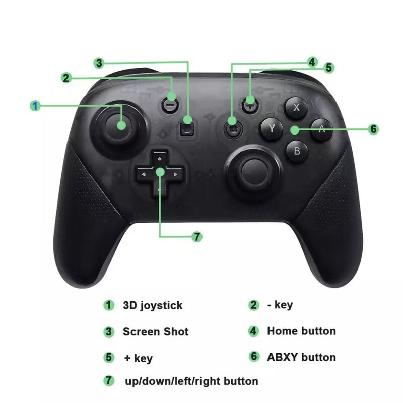 Vezeték nélküli Bluetooth joystick vezérlő Nintend Switch Pro Mando Gamepad Game T4 Pro Nintend Switch/Lite/Switch OLED-hez