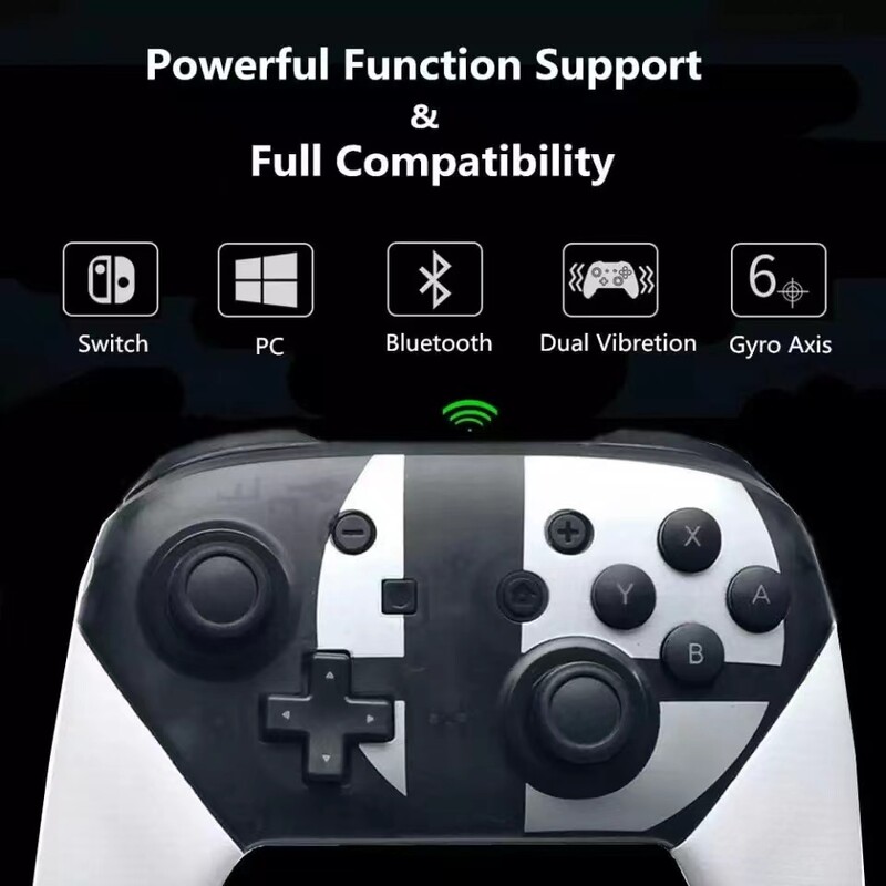 Vezeték nélküli Bluetooth joystick vezérlő Nintend Switch Pro Mando Gamepad Game T4 Pro Nintend Switch/Lite/Switch OLED-hez
