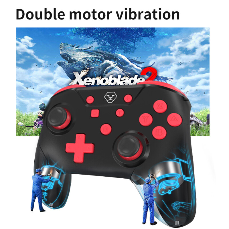AOLION vezeték nélküli Bluetooth játékvezérlő Nintendo Switch Pro vezeték nélküli kontrollerhez NFC-vel és 3D joystickkal GamePad