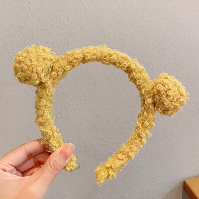 Noi fete drăguțe urechi de urs Cerce de păr de pluș pentru fete copii bentițe minunate bentiță copii accesorii de păr la modă de iarnă