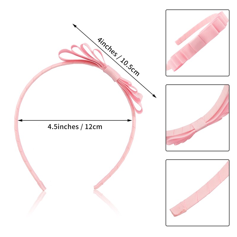 3 bucăți bentite din plastic de 4 inci pentru fete din țesătură sărg arcuri de păr Cercete de păr Accesorii de păr pentru fetițe copii