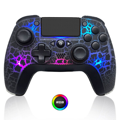 Gamepad-uri fără fir Telecomandă Bluetooth pentru PS3 PS4 cu LED-uri Gyro RGB cu 6 axe Controler de jocuri pentru Play Station 3 4 PC