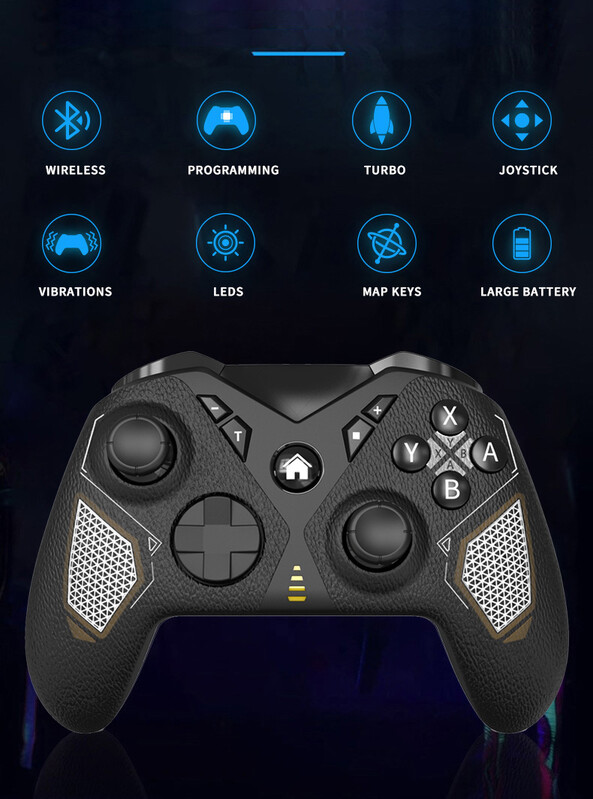 Gamepad-uri fără fir Controller Bluetooth Telecomandă pentru jocuri pentru Nintendo Switch Telefon mobil inteligent iOS Android PC TV Steam