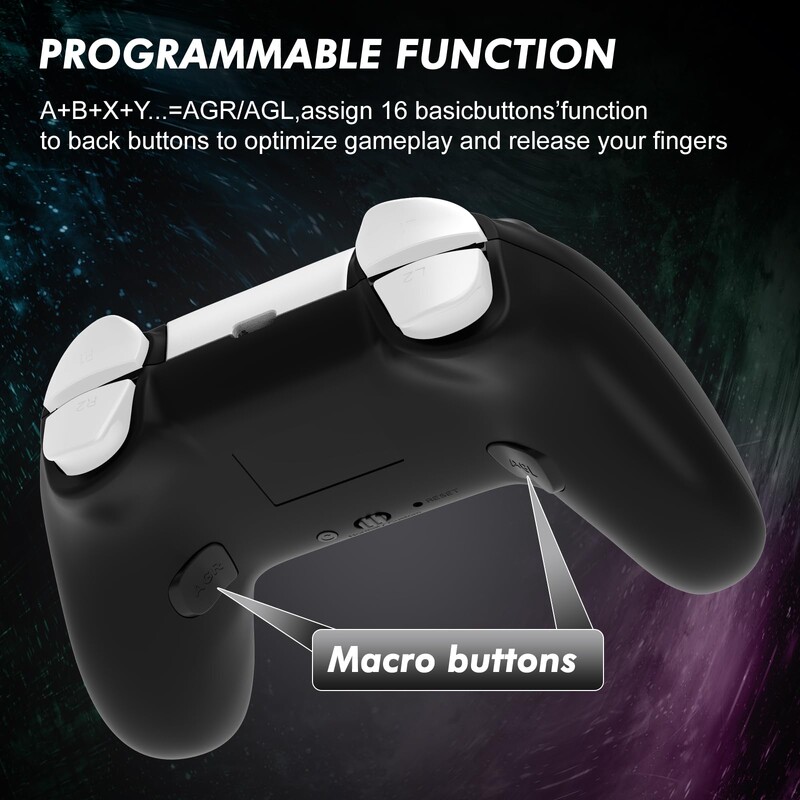 Vezeték nélküli játékvezérlő Bluetooth joystick játékvezérlő Nintendo Switch Pro/Switch Lite OLED-hez, turbó, vibráció, 6 tengelyes giroszkóp