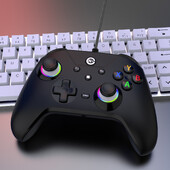 NE N5 Pro USB Žičani Hall Effect PC kontroleri za Windows Win 7/8/10/11 Steam Gaming Kontrole igara Gamepads RGB Light Joystick