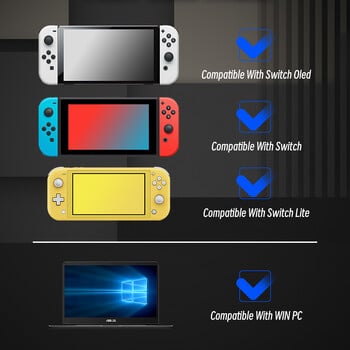 DATA FROG Switch Pro контролер, съвместим с Nintendo Switch/Switch Lite/Switch Oled безжичен контролер за игри с NFC