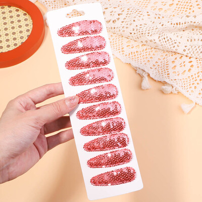 10 buc/set agrafe de păr din metal cu paiete decolorate coreene pentru copii, fete, agrafe de păr lucrate manual, agrafe BB, accesorii pentru păr