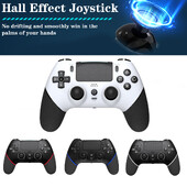 Gaming Controller Makró Bluetooth-kompatibilis konzolvezérlő Dual Vibration Hall Effect Joystick PS4/PS4 Pro/PS4 Slim/PC számára