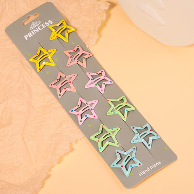 10/30db/szett új női lányok aranyos színes vízcsepp alakú hajtű édes hajcsattok csúszókapcsok divatos hajkiegészítők