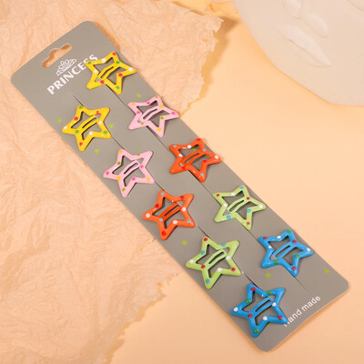 10/30db/szett új női lányok aranyos színes vízcsepp alakú hajtű édes hajcsattok csúszókapcsok divatos hajkiegészítők