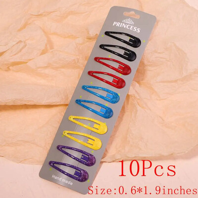 10/30db/szett új női lányok aranyos színes vízcsepp alakú hajtű édes hajcsattok csúszókapcsok divatos hajkiegészítők