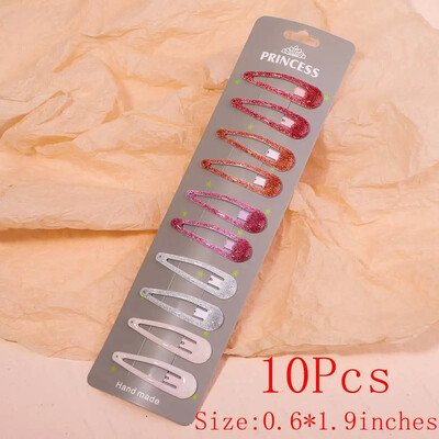 10/30db/szett új női lányok aranyos színes vízcsepp alakú hajtű édes hajcsattok csúszókapcsok divatos hajkiegészítők