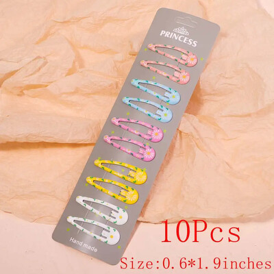 10/30db/szett új női lányok aranyos színes vízcsepp alakú hajtű édes hajcsattok csúszókapcsok divatos hajkiegészítők