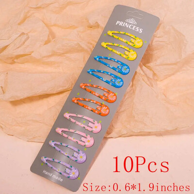 10/30db/szett új női lányok aranyos színes vízcsepp alakú hajtű édes hajcsattok csúszókapcsok divatos hajkiegészítők