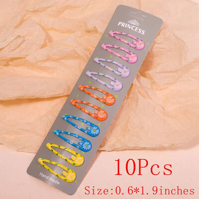 10/30db/szett új női lányok aranyos színes vízcsepp alakú hajtű édes hajcsattok csúszókapcsok divatos hajkiegészítők
