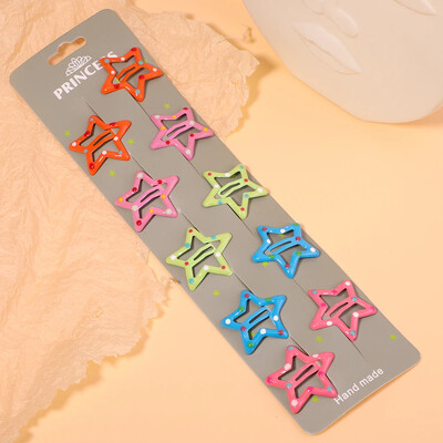 10/30db/szett új női lányok aranyos színes vízcsepp alakú hajtű édes hajcsattok csúszókapcsok divatos hajkiegészítők