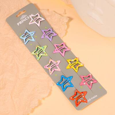 10/30db/szett új női lányok aranyos színes vízcsepp alakú hajtű édes hajcsattok csúszókapcsok divatos hajkiegészítők