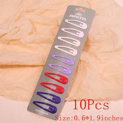 10/30db/szett új női lányok aranyos színes vízcsepp alakú hajtű édes hajcsattok csúszókapcsok divatos hajkiegészítők