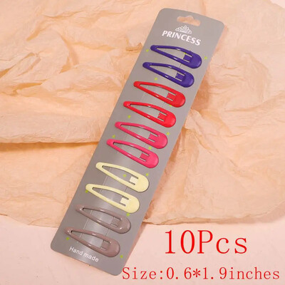 10/30db/szett új női lányok aranyos színes vízcsepp alakú hajtű édes hajcsattok csúszókapcsok divatos hajkiegészítők