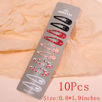 10/30db/szett új női lányok aranyos színes vízcsepp alakú hajtű édes hajcsattok csúszókapcsok divatos hajkiegészítők