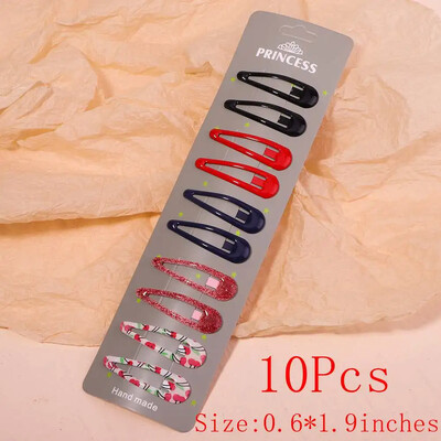 10/30db/szett új női lányok aranyos színes vízcsepp alakú hajtű édes hajcsattok csúszókapcsok divatos hajkiegészítők