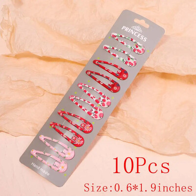 10/30db/szett új női lányok aranyos színes vízcsepp alakú hajtű édes hajcsattok csúszókapcsok divatos hajkiegészítők