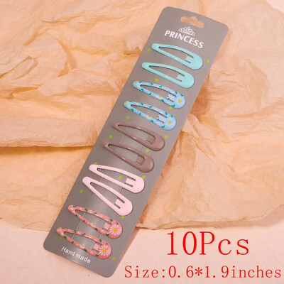 10/30db/szett új női lányok aranyos színes vízcsepp alakú hajtű édes hajcsattok csúszókapcsok divatos hajkiegészítők