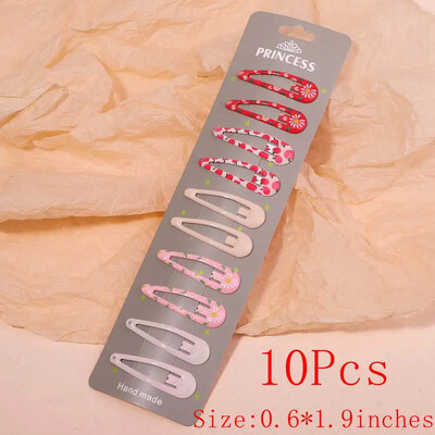 10/30db/szett új női lányok aranyos színes vízcsepp alakú hajtű édes hajcsattok csúszókapcsok divatos hajkiegészítők