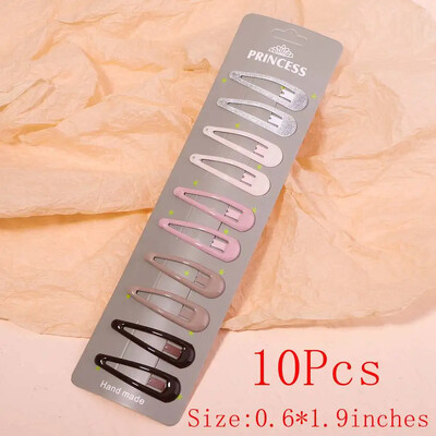 10/30db/szett új női lányok aranyos színes vízcsepp alakú hajtű édes hajcsattok csúszókapcsok divatos hajkiegészítők