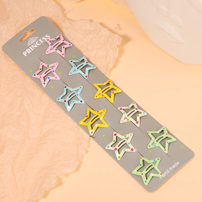 10/30db/szett új női lányok aranyos színes vízcsepp alakú hajtű édes hajcsattok csúszókapcsok divatos hajkiegészítők