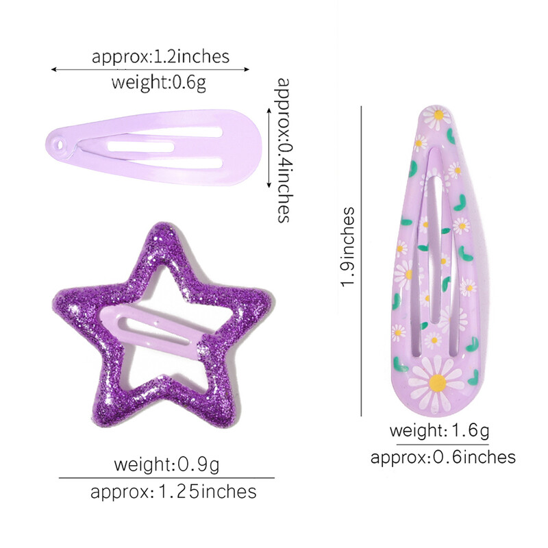 10/30db/szett új női lányok aranyos színes vízcsepp alakú hajtű édes hajcsattok csúszókapcsok divatos hajkiegészítők