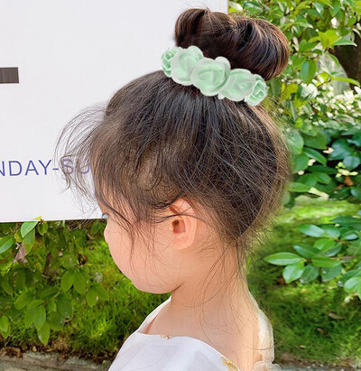 Bujor trandafir flori elastice suporturi de păr cravată gumă țesătură coroane coroane elastice coroană ghirlanda nunta bentita