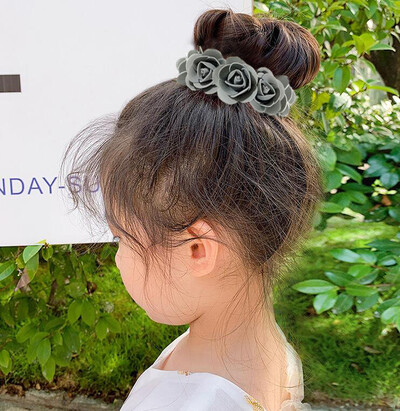 Bujor trandafir flori elastice suporturi de păr cravată gumă țesătură coroane coroane elastice coroană ghirlanda nunta bentita