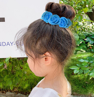 Bujor trandafir flori elastice suporturi de păr cravată gumă țesătură coroane coroane elastice coroană ghirlanda nunta bentita