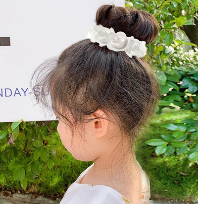 Bujor trandafir flori elastice suporturi de păr cravată gumă țesătură coroane coroane elastice coroană ghirlanda nunta bentita