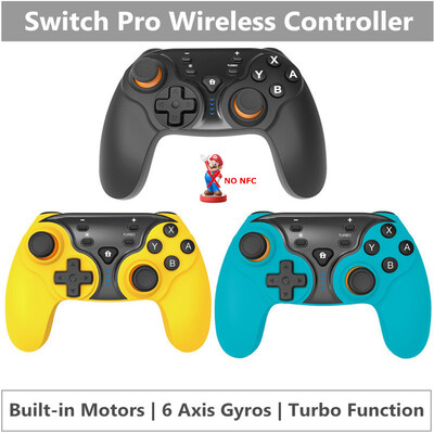 Bezvadu kontrolieris Nintendo Switch Pro Gamepad 6-Aixs Gyros Bluetooth Gamepad Switch Lite OLED spēļu konsoles piederumiem