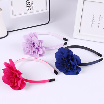 1 ΤΕΜ. Κορίτσια Flower Headbands Chiffon Large Foral Hairbands Παιδικά Πλαστικά Δόντια Headband Κορίτσια Γυναικεία αξεσουάρ μαλλιών