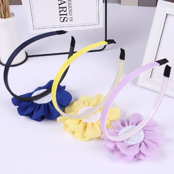 1 ΤΕΜ. Κορίτσια Flower Headbands Chiffon Large Foral Hairbands Παιδικά Πλαστικά Δόντια Headband Κορίτσια Γυναικεία αξεσουάρ μαλλιών