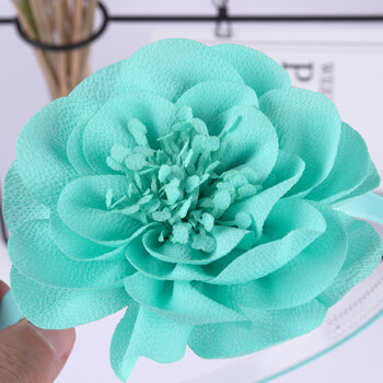 1 ΤΕΜ. Κορίτσια Flower Headbands Chiffon Large Foral Hairbands Παιδικά Πλαστικά Δόντια Headband Κορίτσια Γυναικεία αξεσουάρ μαλλιών