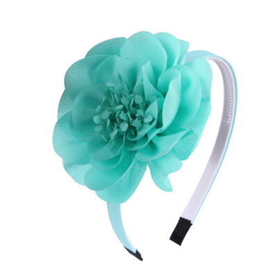 1 DB Lányok Virágos fejpántok Sifon nagy, Forális Hajpántok Gyerekek Műanyag fogak Fejpántok Lányok Női Haj kiegészítők