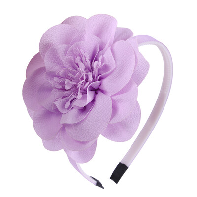1 DB Lányok Virágos fejpántok Sifon nagy, Forális Hajpántok Gyerekek Műanyag fogak Fejpántok Lányok Női Haj kiegészítők