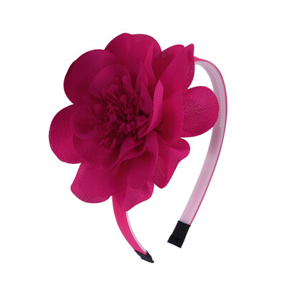 1 DB Lányok Virágos fejpántok Sifon nagy, Forális Hajpántok Gyerekek Műanyag fogak Fejpántok Lányok Női Haj kiegészítők