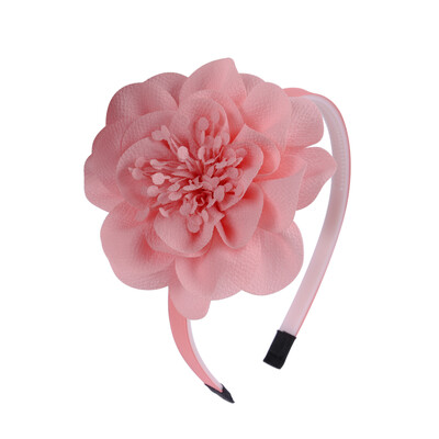 1 DB Lányok Virágos fejpántok Sifon nagy, Forális Hajpántok Gyerekek Műanyag fogak Fejpántok Lányok Női Haj kiegészítők