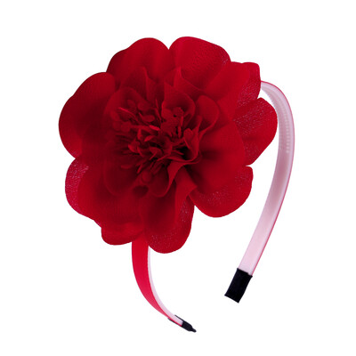 1 DB Lányok Virágos fejpántok Sifon nagy, Forális Hajpántok Gyerekek Műanyag fogak Fejpántok Lányok Női Haj kiegészítők