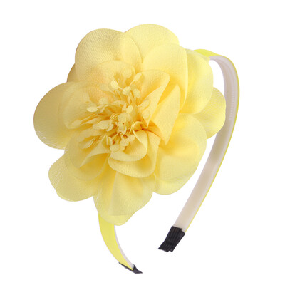 1 DB Lányok Virágos fejpántok Sifon nagy, Forális Hajpántok Gyerekek Műanyag fogak Fejpántok Lányok Női Haj kiegészítők