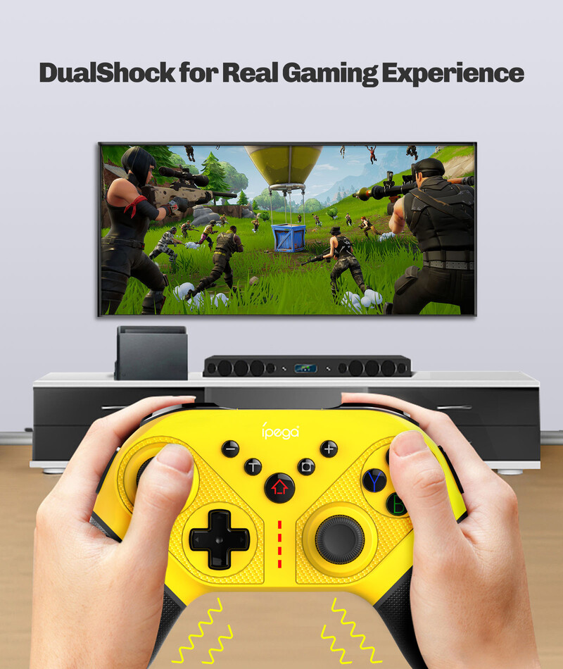 ipega SW038 Ninja Run Pro Controllers Υποστήριξη 6 Gyro Axis, Turbo, Combo Programmable, Wireless Controller για Nintendo Switch