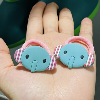2db Lányok Aranyos Rajzfilm Állatok Chi Cat Elefánt Hajcsatok Gyerekek Kedves Hajtűk Fejpántok Barrettes Divatos Hajkiegészítők