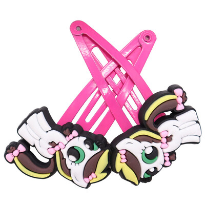 2db Lányok Aranyos Rajzfilm Állatok Chi Cat Elefánt Hajcsatok Gyerekek Kedves Hajtűk Fejpántok Barrettes Divatos Hajkiegészítők