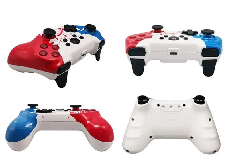 Wireless Switch Pro vezérlő Nintendo switch/Lite/OLED és PC Windows rendszerhez, Gamepad Double Shock Six-Awis Gyro érzékelővel