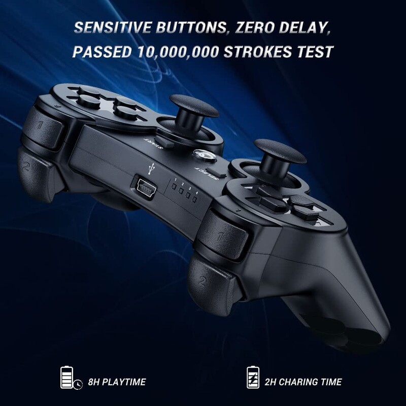 Pentru controler wireless Sony PS3 Playstation 3 Gamepad Bluetooth cu încărcător USB pentru consola PS3 Mando Joystick și joc pentru PC